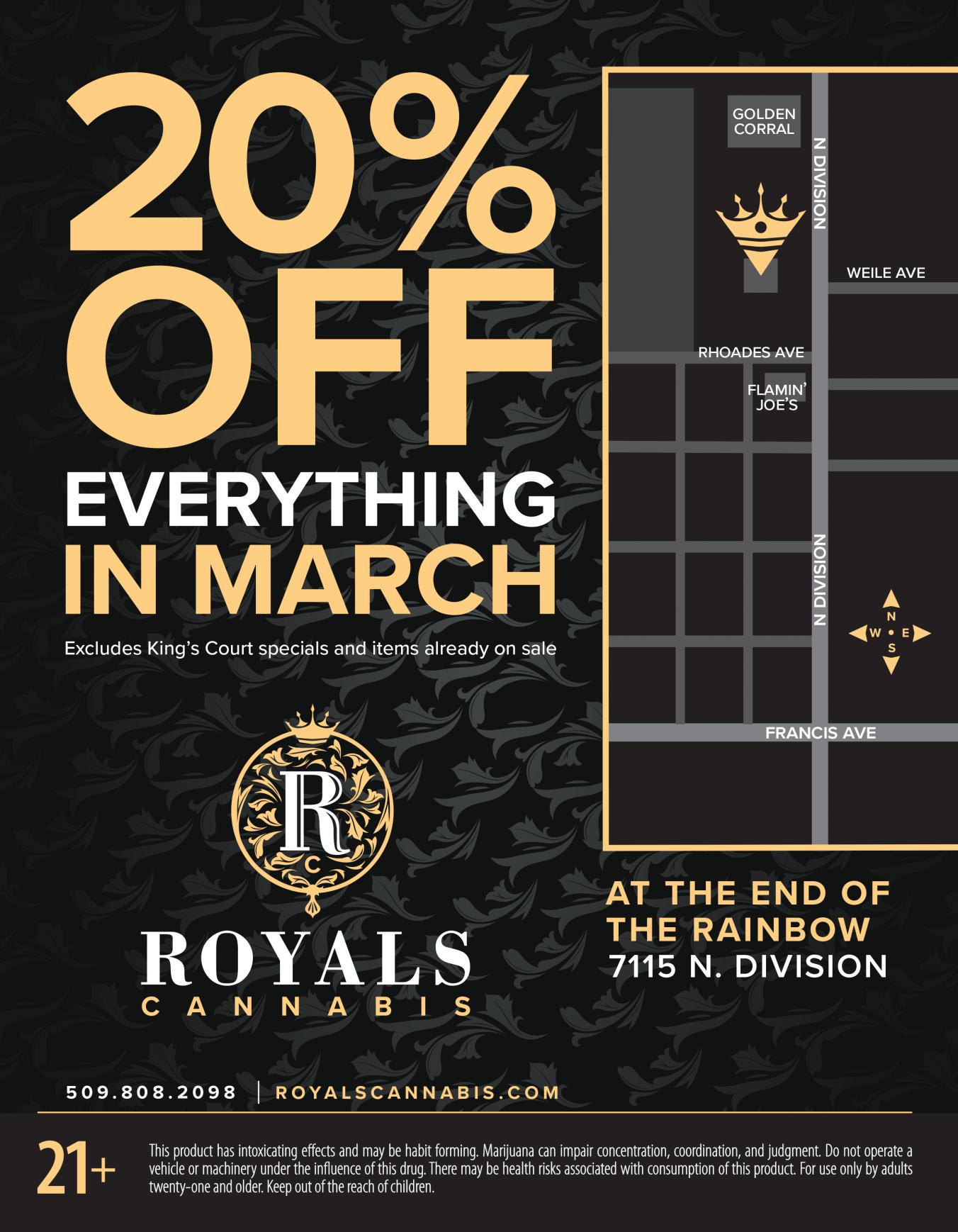 20% Off Everything in March!